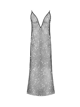 Noor Long Rhinestone Chemise