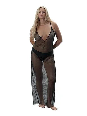 Noor Long Rhinestone Chemise