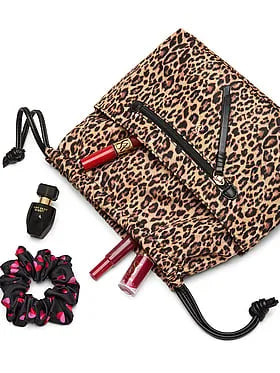 Cinched Travel Beauty Organizer Bag