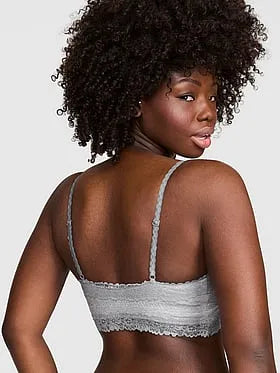 Cotton Unlined Front-Close Triangle Bralette