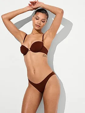Ruched Cheeky Bikini Bottom