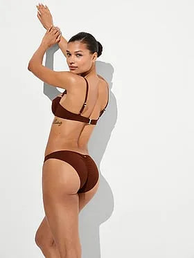 Ruched Cheeky Bikini Bottom