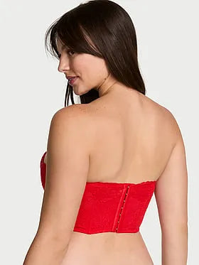 Dare to Dream Lace Deep-V Cropped Corset Top