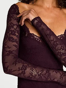 Lace Long-Sleeve Bodysuit