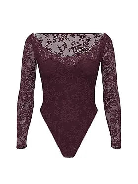 Lace Long-Sleeve Bodysuit