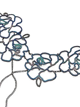 Electric Orchid Body Jewelry Bra