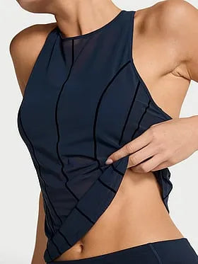 VSX Flocked Mesh Tank Top