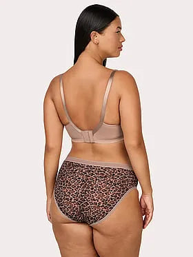 No-Show Lace High Leg Brief Panty