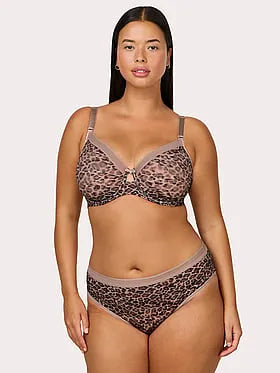 No-Show Lace High Leg Brief Panty