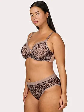 No-Show Lace High Leg Brief Panty