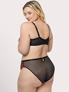 Lush Embroidery Strappy Back Brief