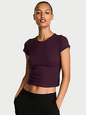 SoSoftâ¢ Modal Wide-Rib Fitted Tee