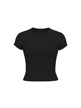SoSoftâ¢ Modal Wide-Rib Fitted Tee