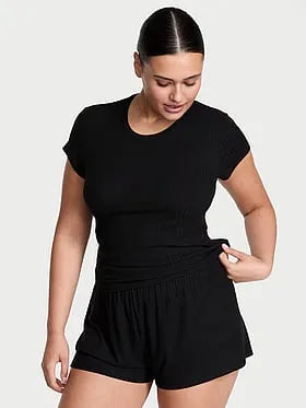 SoSoftâ¢ Modal Wide-Rib Fitted Tee