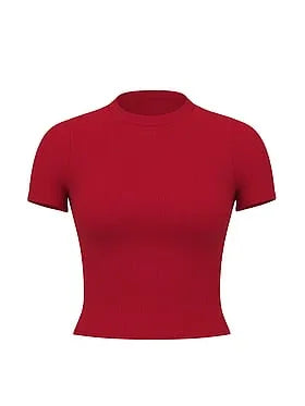 SoSoftâ¢ Modal Wide-Rib Fitted Tee