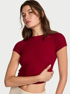 SoSoftâ¢ Modal Wide-Rib Fitted Tee