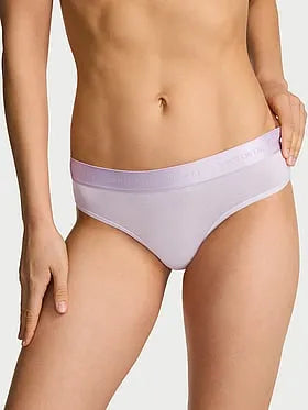 Logo Cotton Strappy Hiphugger Panty