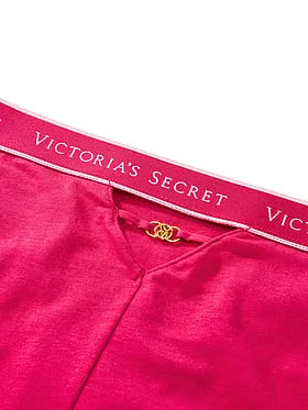 Logo Cotton Strappy Hiphugger Panty