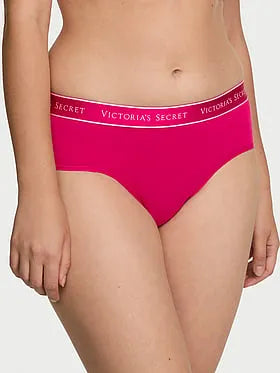 Logo Cotton Strappy Hiphugger Panty