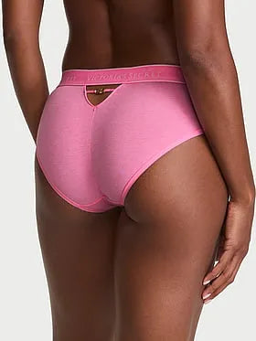 Logo Cotton Strappy Hiphugger Panty