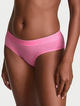 Logo Cotton Strappy Hiphugger Panty