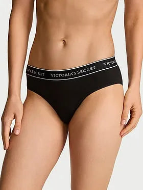 Logo Cotton Strappy Hiphugger Panty