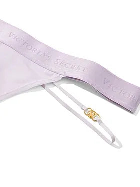 Logo Cotton Strappy Thong Panty