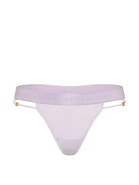 Logo Cotton Strappy Thong Panty