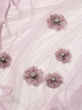 Atelier Victoria's Secret Ethereal Embellished Tulle Long Robe