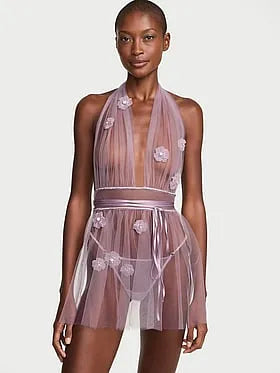Atelier Victoria's Secret Ethereal Embellished Tulle Mini Dress