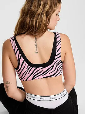 Relay Double Up Square-Neck Bra