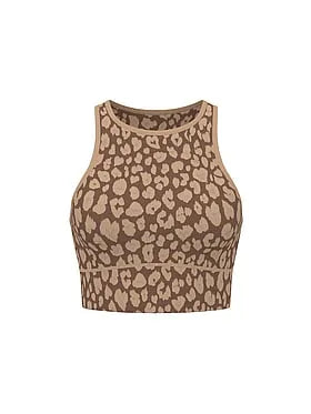 Seamless Contour High-Neck Sports Bra