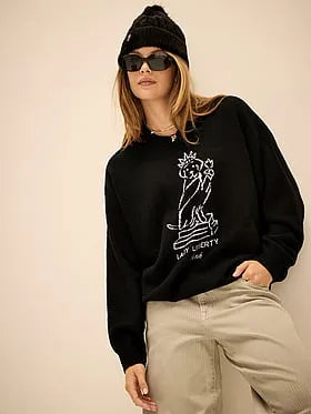Collegiate Knit Crewneck Sweater