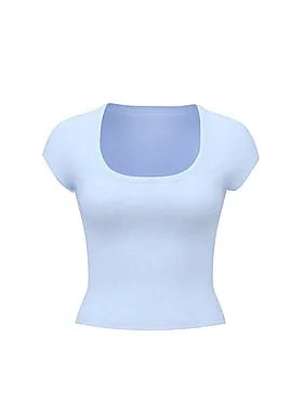 Vintage Ribbed Scoop Tee