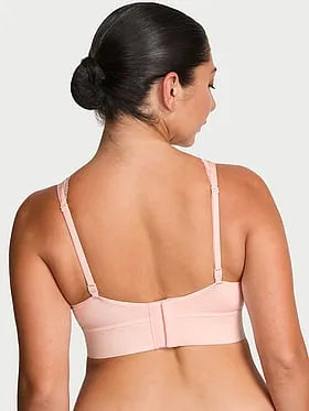 Mastectomy Lace-Trim Plunge Bralette
