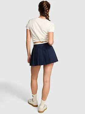 On-the-Go Low-Rise Pleated Skirt