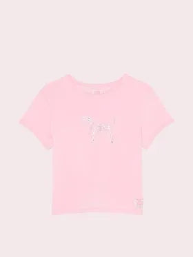 PINK x LoveShackFancy Retro Cotton Tee