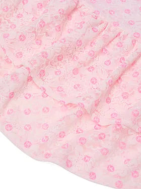 PINK x LoveShackFancy Strapless Lace Mini Dress