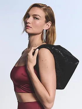 DiamantÃ© Shine Slouchy Mini Bag