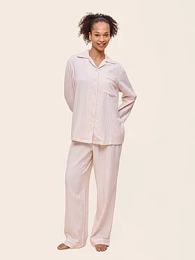 Super Soft Brushed Herringbone Cotton PJ Set