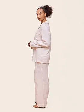 Super Soft Brushed Herringbone Cotton PJ Set