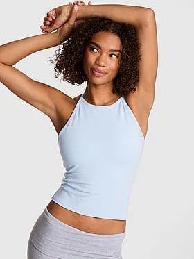 Soft Modal High-Neck Bra Tank