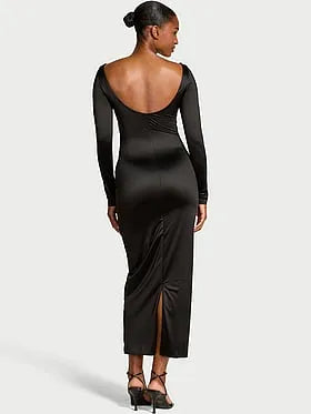 SoSleekâ¢ Long-Sleeve Low-Back Maxi Dress