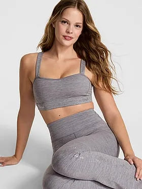 Relay Logo Shine Sports Bra