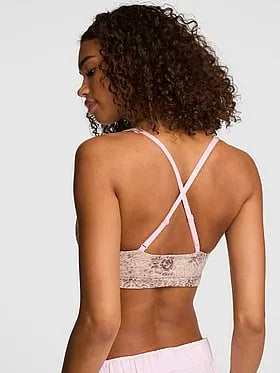 PINK Relayâ¢ Criss-Cross Plunge Sports Bra
