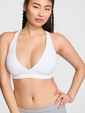 PINK Relayâ¢ Criss-Cross Plunge Sports Bra