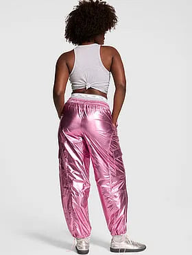 Metallic Barrel Cargo Pants