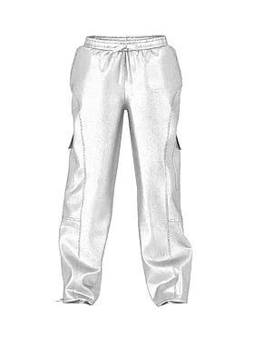 Metallic Barrel Cargo Pants