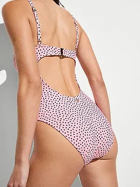 Twist Push-Up One-Piece Swimsuit