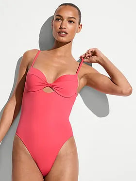 Twist Push-Up One-Piece Swimsuit